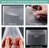 30 Pcs Square Clear Die & Stamp Storage Bag Resealable Transparent Plastic Envelopes Pockets for Cutting Dies Stencil Embossing Crafts for DIY Scr...