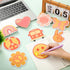 27 Pcs Groovy Boho Sticky Notes Daisy Rainbow Butterfly Peace Sign Mini Notepads for Kids Adults Hippie Party Favors Groovy Decorations Pocket Mem...