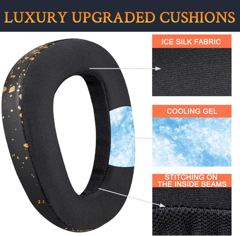 SOULWIT Earpads Replacement for Sennheiser GSP500, GSP550, GSP600, GSP 670 Gaming Headset, Ear Pads Cushions for EPOS H6 Pro, GSP601, GSP602 Headp...
