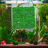2PCS Hermit Crab Climbing Toys, 10 x 10 Inch Square Plastic Aquarium Grass Mat Decoration with 8 Suction Cups Hermit Crab Plants Lawn Supplies Her...