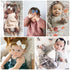 DRESHOW BQUBO Baby Girl Headbands with Bows Nylon Hairbands Handmade Hair Accessories for Newborn Infant Toddlers 10 Pack...