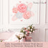 Rainbows & Lilies 15pc Large Paper Flowers Decorations for Wall - Reusable 3D Wall Decor for Girls Room, Nursery & Kids Bedroom - Pink & White Art...