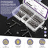 Swpeet 150Pcs 5 Sizes Compression Springs Assortment Kit, Mini Stainless Steel Extension Springs for Shop and Home Repairs, 0.39" to 1.97" Length,...