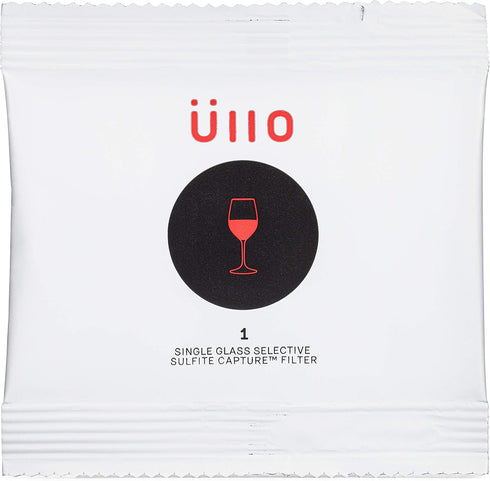 Ullo Selective Sulfite Replacement Filters, Single Glass, 12-Pack – Removes Histamines and Preservatives...