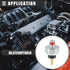Motoforti Engine Oil Pressure Sensor, for Honda Accord 1984-2007, Plastic Metal, No.37240PT0014, Black Silver Tone...