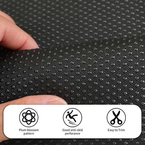 Antislip Vinyl Non Slip Fabric Rubber Non Skid Rubber Treated Fabric 58" Wide BTY (Black)...