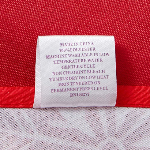 Violet Linen Decorative Christmas Snowflakes Design Red Tablecloths - 60" Round...