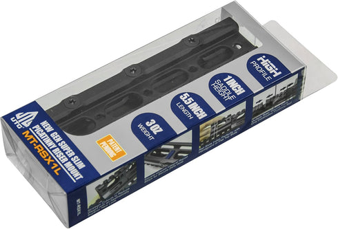 UTG Super Slim Picatinny Riser Mount, 1" Height, 13 Slots , Black...