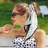 Giantree Satin Scarf for Women, 55.11"x5.12" Printed Double Layer Headscarf Beveled Small Scarf Beach Head Wraps...