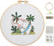 Ebherys Level 1 Embroidery Kits for beginners and adults, different animals pattern, 1set as a pack, inculde 1 hoop, instruction and enough thread...