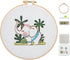 Ebherys Level 1 Embroidery Kits for beginners and adults, different animals pattern, 1set as a pack, inculde 1 hoop, instruction and enough thread...