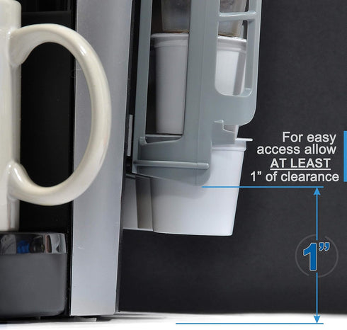 STORAGENIE Coffee Pod Holder Side Mount K Cup Pods Dispenser compatible with Keurig Coffee Makers, Perfect for Small Counters...