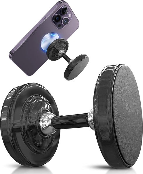 Dual Gym Magnetic Phone Holder for Gym-Top Magnetic Hold for Any Metal Surface. Phone Gym Magnet and Phone Mount for Gym - Mobile Videos and Pictu...