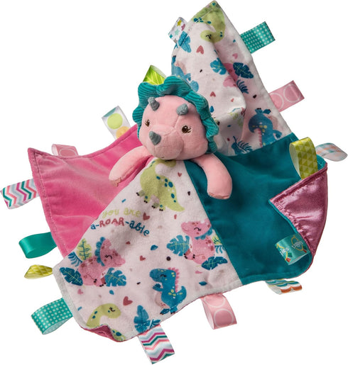 Taggies Stuffed Animal Security Blanket with Tags, 13 x 13-Inches, Aroar-a-saurus Dinosaur...