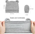 Newborn Baby Bear Ear Hat and Mitten Sets No Scratch Infant Cotton Beanie Gloves Newborn Hospital Hat for Boy Girl...