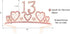 VeryMerryMakering 13th Birthday Sash and Tiara for Girls - Fabulous Set: Glitter Sash + Hearts Rhinestone Pink Premium Metal Tiara, Gifts for Teen...