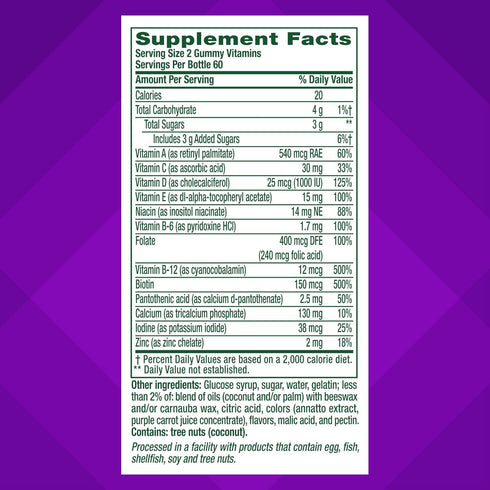 Vitafusion Women's 50+ Daily Multivitamin, Gummy Vitamins, 120 Ct...