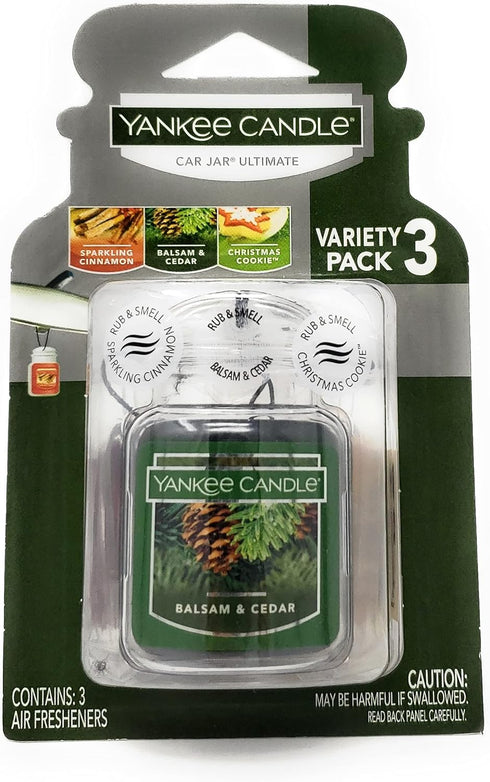 Yankee Candle Ultimate Car Jar (Cedar, Cookie, Cinnamon)...