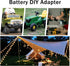 Power Wheel Adapter for Dewalt 20V Battery with Fuse & Wire terminals?Work with for Dewalt DCB205 DCB206 DCB200 Lithium Battery?Power Wheel Batter...