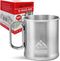 Stainless Steel Camping Mug - Lightweight & Durable Backpacking Cup - BPA-Free Camping Cups Metal for Outdoor Adventures (10 oz)...