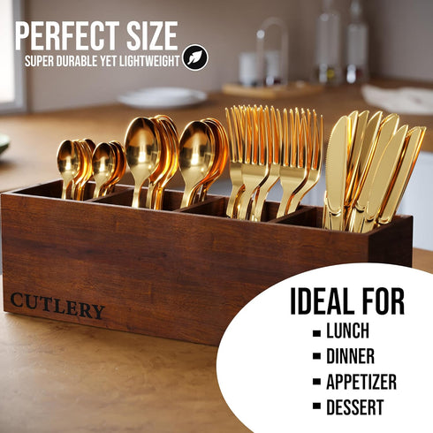 120 Pack Gold Plastic Tea Spoons Heavy Duty - Gold Disposable Silverware - Gold Plastic Silverware - Gold Spoons Disposable - Plastic Silverware H...