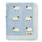 mimixiong Baby Blanket Knit 100% Cotton Toddler Blankets for Boys and Girls with Cute Sheep Size 30 x 40 inches Blue...
