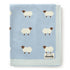 mimixiong Baby Blanket Knit 100% Cotton Toddler Blankets for Boys and Girls with Cute Sheep Size 30 x 40 inches Blue...