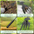 Weeding Artifact Uprooting Weeding Tool, Manganese Steel Forged Weed Puller 4 Teeth Dual Purpose Weeder, Multifunctional Hand Weeder Tool, for Eas...