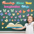 Classroom Reading Bulletin Board Set Butterfly Bulletin Board Decorations Floral Butterfly Paper Cutouts for Classroom Back to School Office Readi...