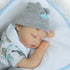 Reborn Baby Dolls Boy Clothes 22 inch Gray Dinosaur Outfit Accessories 5 pcs Sets Fit 20-22" Newborn Dolls Clothes...