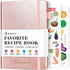 JUBTIC Blank Recipe Book to Write in Your Own Recipes, Personal Cook Book to Write in and Hardcover Recipe Notebook with 2 colorful stickers for F...