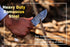 BCK damascus knife damascus steel hunting knife Fixed Blade Hunting Knife with Sheath - Damascus Knife with Blue Wood Handle - 9.75 Inches Handmad...