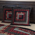VHC Brands Rustic & Lodge Cumberland Quilted Bedding Accessory, Euro Sham 26x26, Chili Pepper Red...