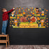 64 Pieces Thanksgiving Fall Autumn Classroom Bulletin Board Decor We are Thankful Bulletin Board Set Turkey Wheat Pumpkin Acorns Corn Maple Leaves...