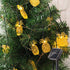 SNOMYRS Solar String Lights Outdoor 13Ft 20 LED Solar Pineapple String Lights with 8 Lighting Modes Fairy Lights for Garden Yard Lawn Patio Party ...