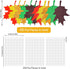 150PCS Fall Maple Leaves Cutouts with 210PCS Glue Points,Multicolor Glitter Paper Cardboard Maple Leaf Paper Cutting Autumn Maple Leaf Confetti fo...