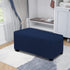 Easy-Going Stretch Ottoman Cover Folding Storage Stool Furniture Protector Soft Rectangle slipcover with Elastic Bottom(Ottoman Large,Navy)...