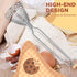 4 Pieces Stainless Steel Spring Whisk, 8.46 Inches Egg Whisk Hand Push Whisk Blender French Style Whisk Wire Whisk for Egg Beater Kitchen Utensil ...