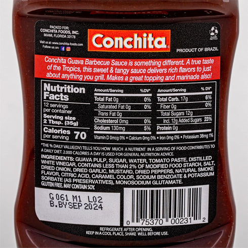 Conchita Guava BBQ Sauce, 14 oz - Taste of the Tropics - Perfect for Grilling, Marinating, and Dipping (Pack of 1)...