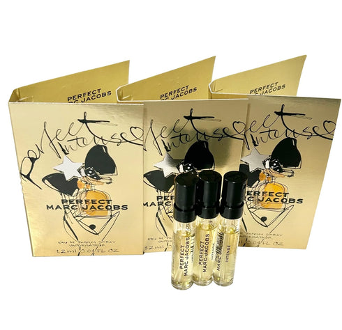 Marc Jacobs Perfect INTENSE Sample Women Perfume Spray 1.2 ml / 0.04 oz - set of 3...