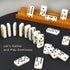 Queensell Dominos Set for Adults – Dominoes - Classic Board Games, Double 6 Dominoes Family Games for Kids and Adults - Double Six Standard Domino...