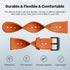 Ticwatch Pro 5 Smartwatch Band Replacement 24mm Width Silicone Watch Strap Quick Release Genuine Watch Band Only for Pro 5 Watch, Bonfire Orange...