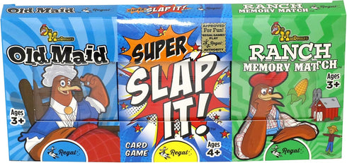 Regal Games Farm Match, Slap It, Old Maid Card Games for Kids Ages 4 5 6 7 8+ | Family Fun Playing Card Set (160 Game Cards, 3 Pack)...