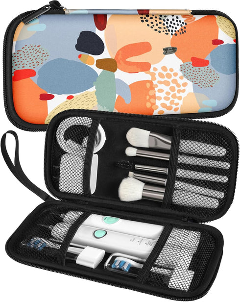 Slohif 2in1 Electric Toothbrush Travel Bag Soft Case - Fits for Oral-B Pro/Philips Sonicare/iO Series Toothbrushes Cover Tooth Brush Protective St...