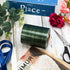 Outdoor Ribbon Poly Satin Ribbon Floral Craft Decoration Aspidistra Leaf Pattern Ribbon Easter Holiday Outdoor Decorating (Dark Green, 4 Inch x 49...