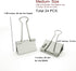 Nctinystore Binder Clips Little a bit Smaller Than Medium Clips Metal Clamp 1-in / 25-mm (Silver, 24-Count)...