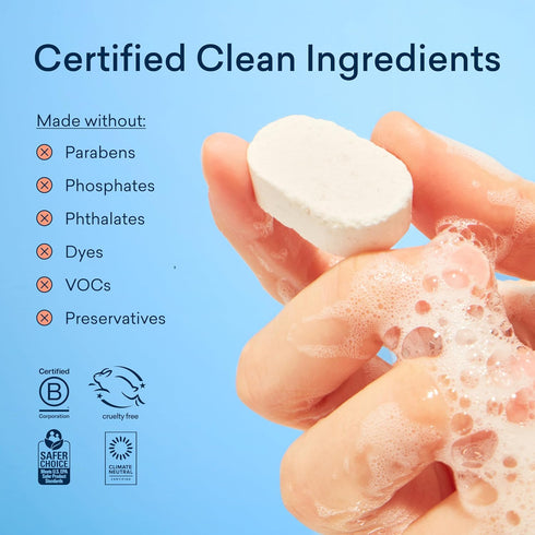 BLUELAND Dishwasher Detergent Tablet Refill 36 Count - Plastic-Free & Eco Friendly Alternative to Liquid Pods or Sheets - Natural, Sustainable - 3...