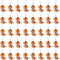 40 Pack Cute Smile Tiger Keychains for Wild Animal Party Favors, Safari Animal Party Favors, Baby Shower Return Gifts...