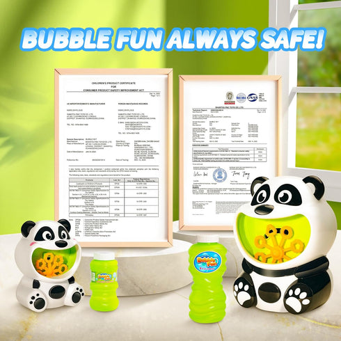 Panda Bubble Machine Toys for Toddlers 1-3 Kids Bubble Maker Blower with 4oz Bubble Solution Ideal Outdoor Party Toys Gift for Toddlers 1-3...