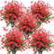 Artificial Flowers, 8 Bundles Fake Outdoor UV Resistant Greenery Faux Plants Shrubs for Indoor Outside Hanging Planter Home Office Wedding Farmhou...